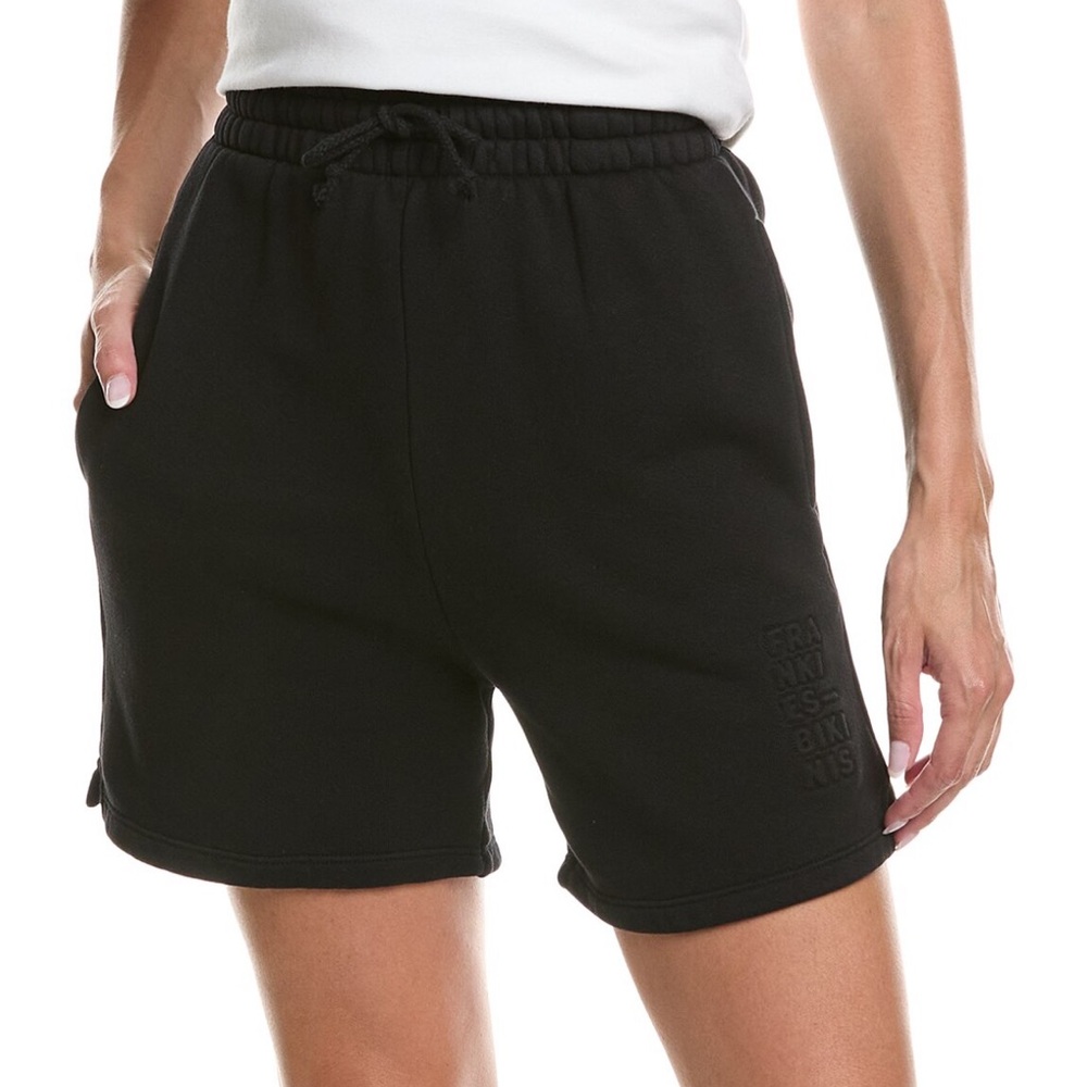 Frankie's Bikinis Burl Sweatshort - Black Women's Shorts